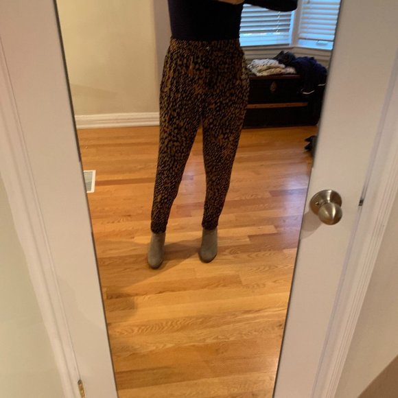 Animal print high waist elastic pants, size L - Picture 6 of 6